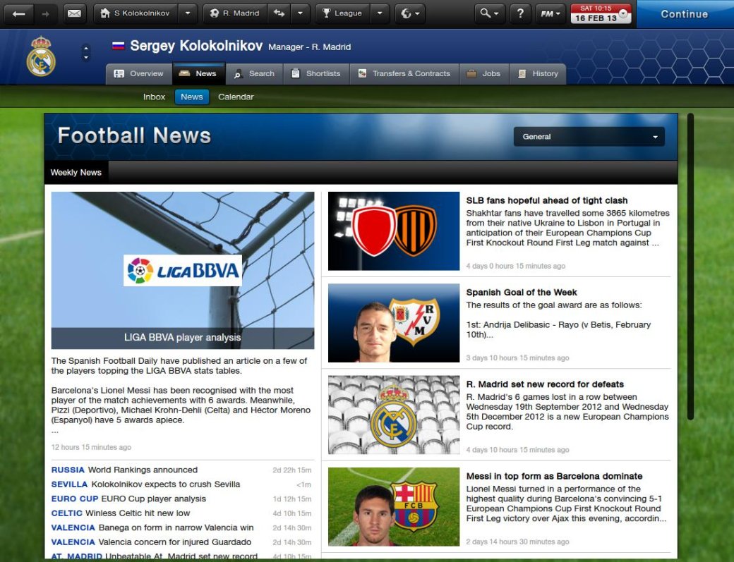 Рецензия на Football Manager 2013 - Изображение 3 Рецензия на Football Manager 2013 - Изображение 3